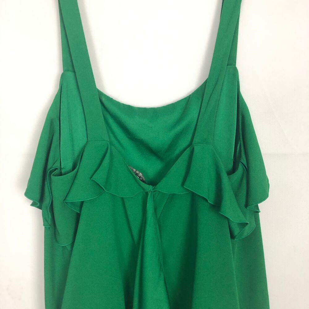 Rachel Zoe Green Sleeveless Ruffle Top Size 8 - Picture 6 of 12